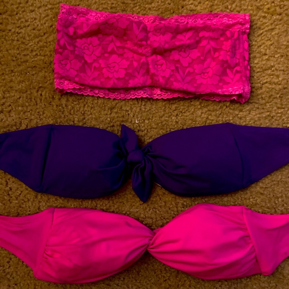 Victoria secret bandeau swim tops